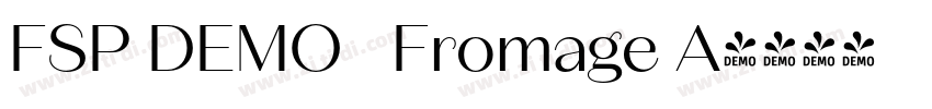 FSP DEMO   Fromage A字体转换